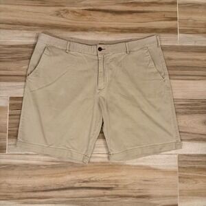 Faherty Brand Mens All Day Shorts Khaki Tan Chino Stretch Twill Size 40